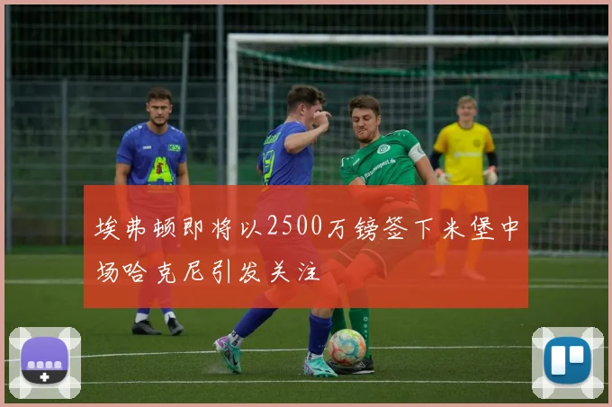 埃弗顿即将以2500万镑签下米堡中场哈克尼引发关注